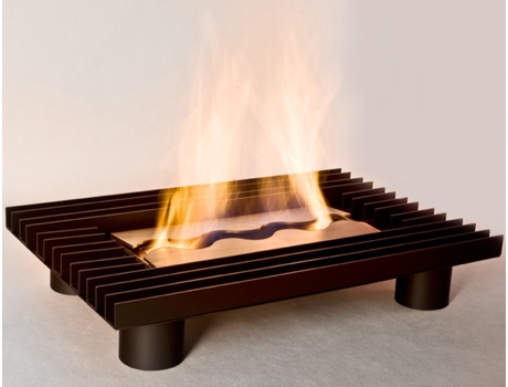 Bio KONE chimenea independiente negro Chimenea de bioetanol independiente. OUTINFIRE