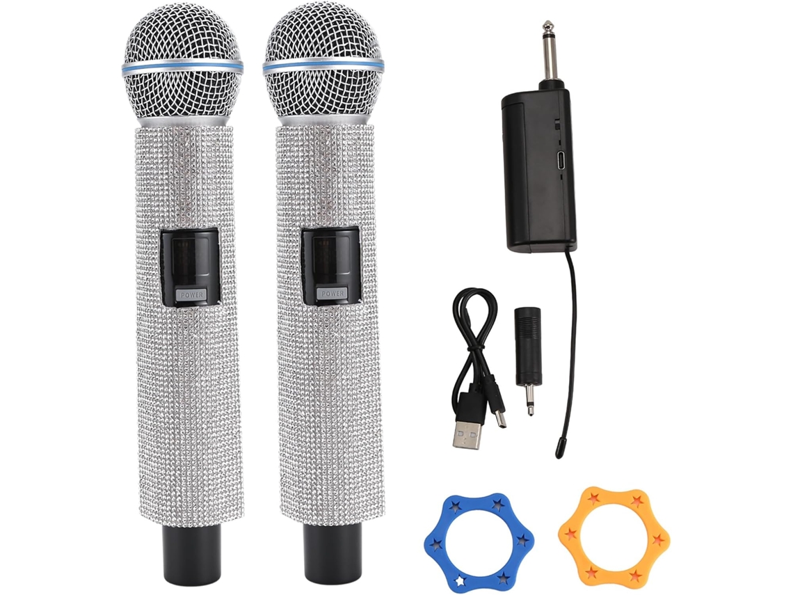 Micrófono Dinámico Portátil Sin Estuche De Carga, Micrófono De Karaoke Con Receptor Recargable