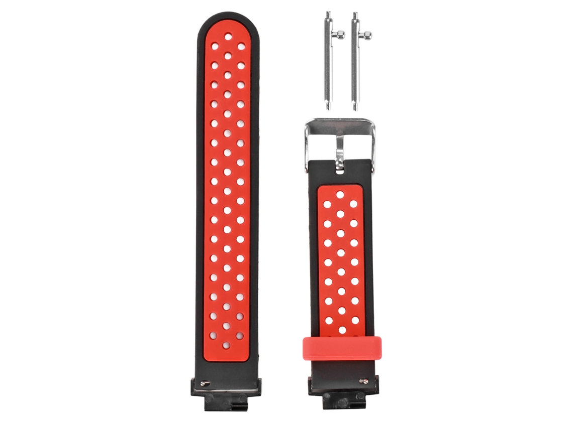 Correa de silicona suave para Amazfit Verge Lite negra y roja