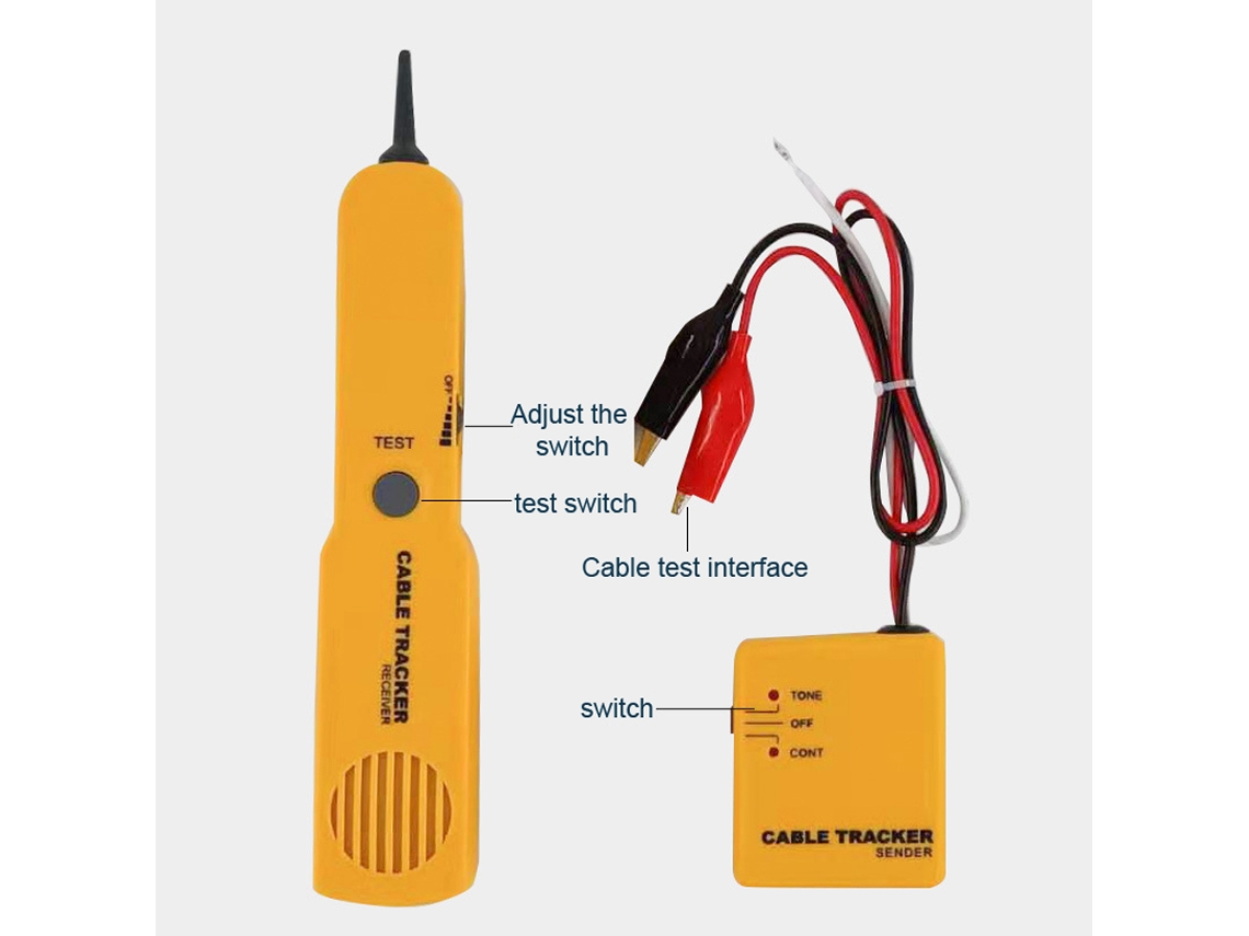 Detector De Cables De Teléfono Y Red Multifuncional Con Bolsa De Almacenamiento
