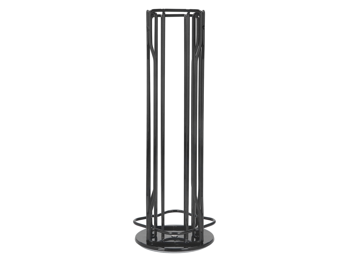 Portacápsulas de café de hierro forjado antideslizante con rotación de 360° y base gruesa, Vertuoline, capacidad para 20 cápsulas, negro, otros