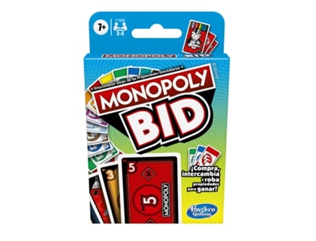 Juego De Mesa monopoly bid hasbro original edad 7