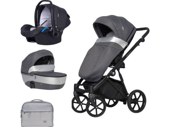 Carrito de Bebé Individual RIKO Nano Pro + Kite Isofix Ready Onyx