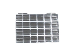 Juego de 32 organizadores de cuentas transparentes con 15 separadores ajustables para joyas y aretes. Hengjian