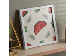 Póster NACNIC Cuadrado de Diversión de Sandia. de Frutas y Verduras de Forma Cuadrada, Ilustrada con Dibujos A Color.