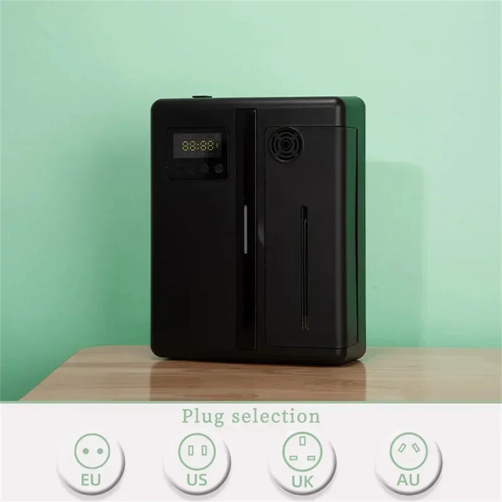 Difusor de fragancias (negro, Bluetooth) de 160 ml, con conectividad Bluetooth y un alcance de 300 metros cúbicos.