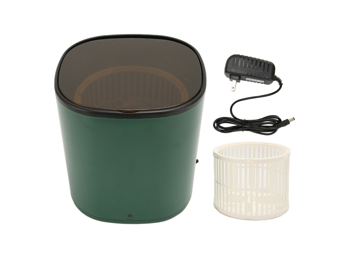 Minilavadora Portátil De 4,5 L Con Luz Azul, Función Turbo Y Cesta De Desagüe, Enchufe Usb Verde.