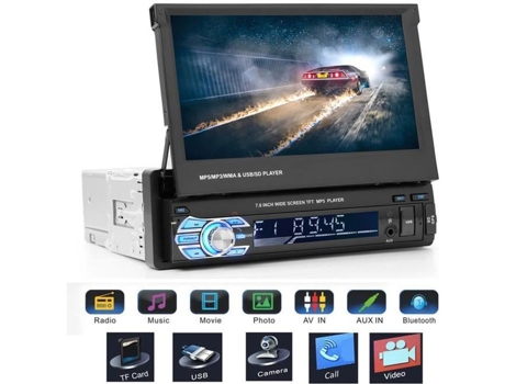 Radio de coche Navegación GPS Bluetooth Estéreo de coche Reproductor Mp5 Control de pantalla táctil ONEVER
