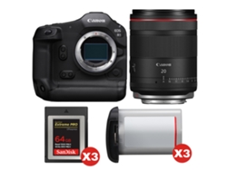 Canon Eos R1 + Rf 20mm F/1.4 L Vcm + 3 Sandisk 64gb Extreme Pro Cfexpress Type B + 3 Canon Lp-e19 + Ebook “20 Consejos Para Fotos Que Impactan”
