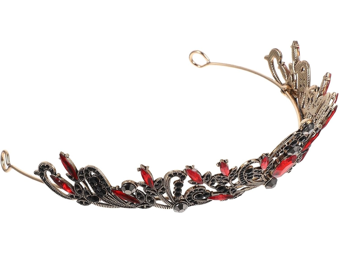 Diadème Flexible Orné De Strass, Corona Légère Negroe Pour Mariages, Anniversaires Y Fêtes Des