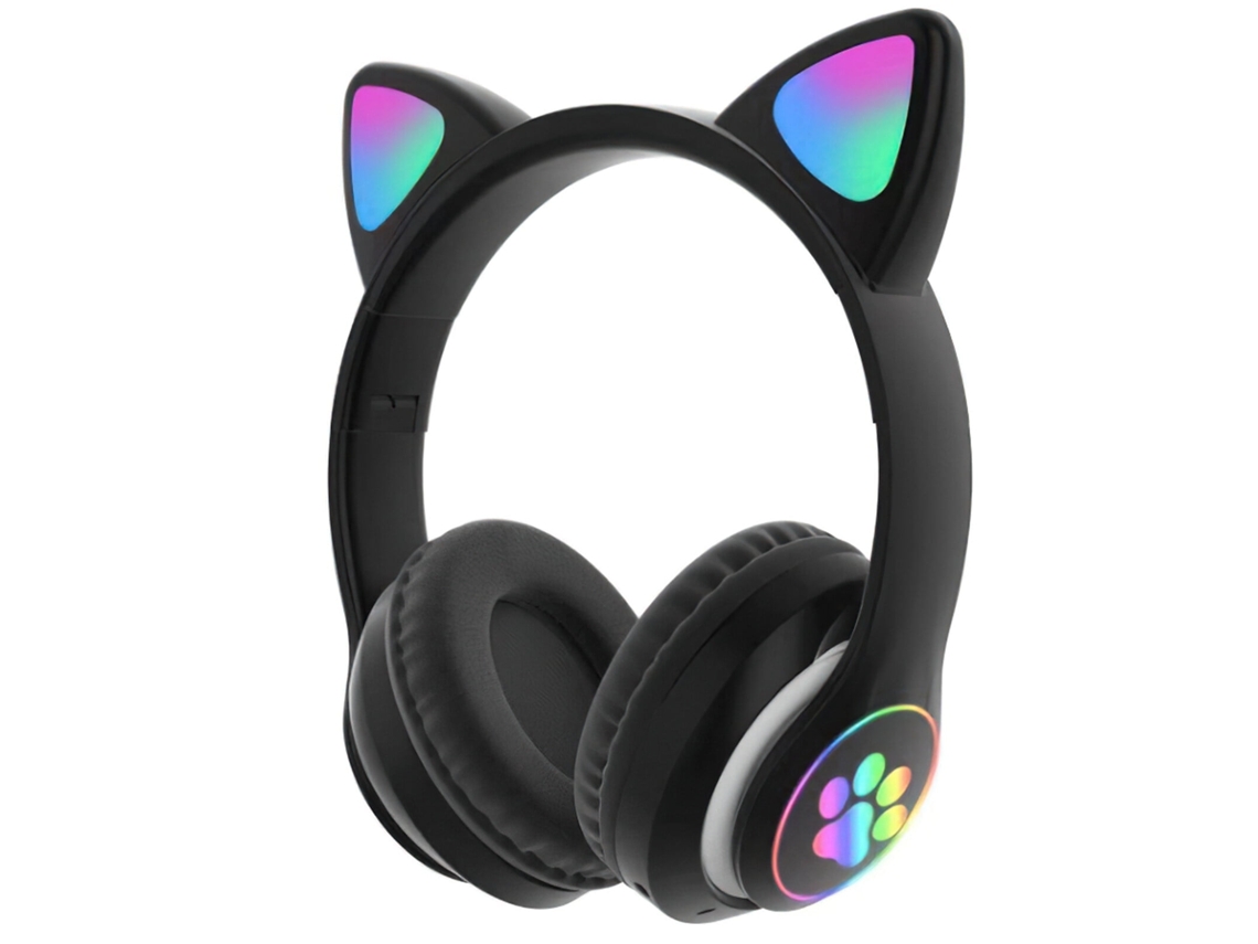 Auriculares Inalámbricos Con Oreja De Gato, Auriculares Bluetooth Con Iluminación LED NICECEE