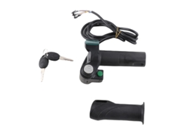 Vlrla-kit De Mango De Acelerador Para Bicicleta Eléctrica Control De Velocidad Con Pantalla De Letras Rojas Llave De Bloqueo Accesorios De Bicicleta 2 Pcs