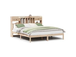 Maison Exclusive - Cama Con Estantería Sin Colchón Madera Maciza De Pino 180x200cm