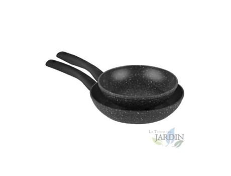 Pack 2 Sartenes De Aluminio Forjado 20 Y 24 Cm ORBEGOZO Recubrimiento En Piedra Antiadherente.
