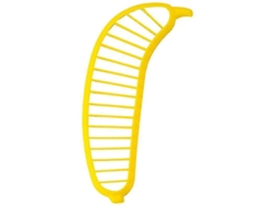 Cortador de plátanos 2025, ideal para ensaladas de frutas. Cortador de plátanos de plástico genérico con mango.