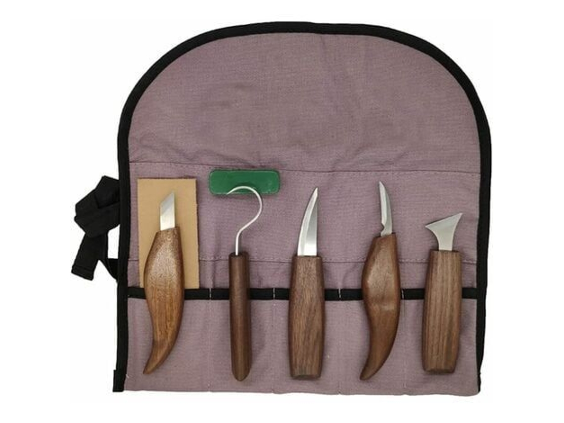 Juego de herramientas para tallar madera de 7 piezas, kit completo para tallar madera con diseño ergonómico, hojas de alta calidad para