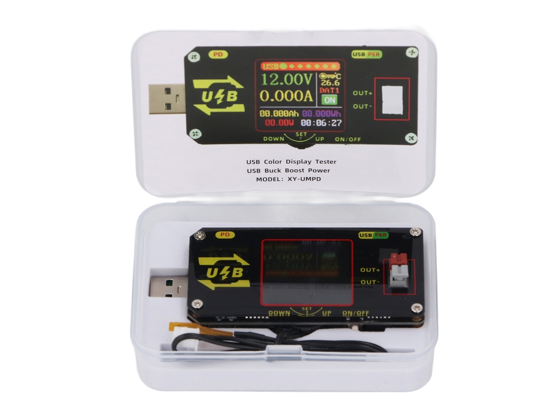 2026-tester Usb 3.0 Con Pantalla Lcd 1.44 Pulgadas Medidor De Voltaje Y Corriente Protocolo De Carga Rápida