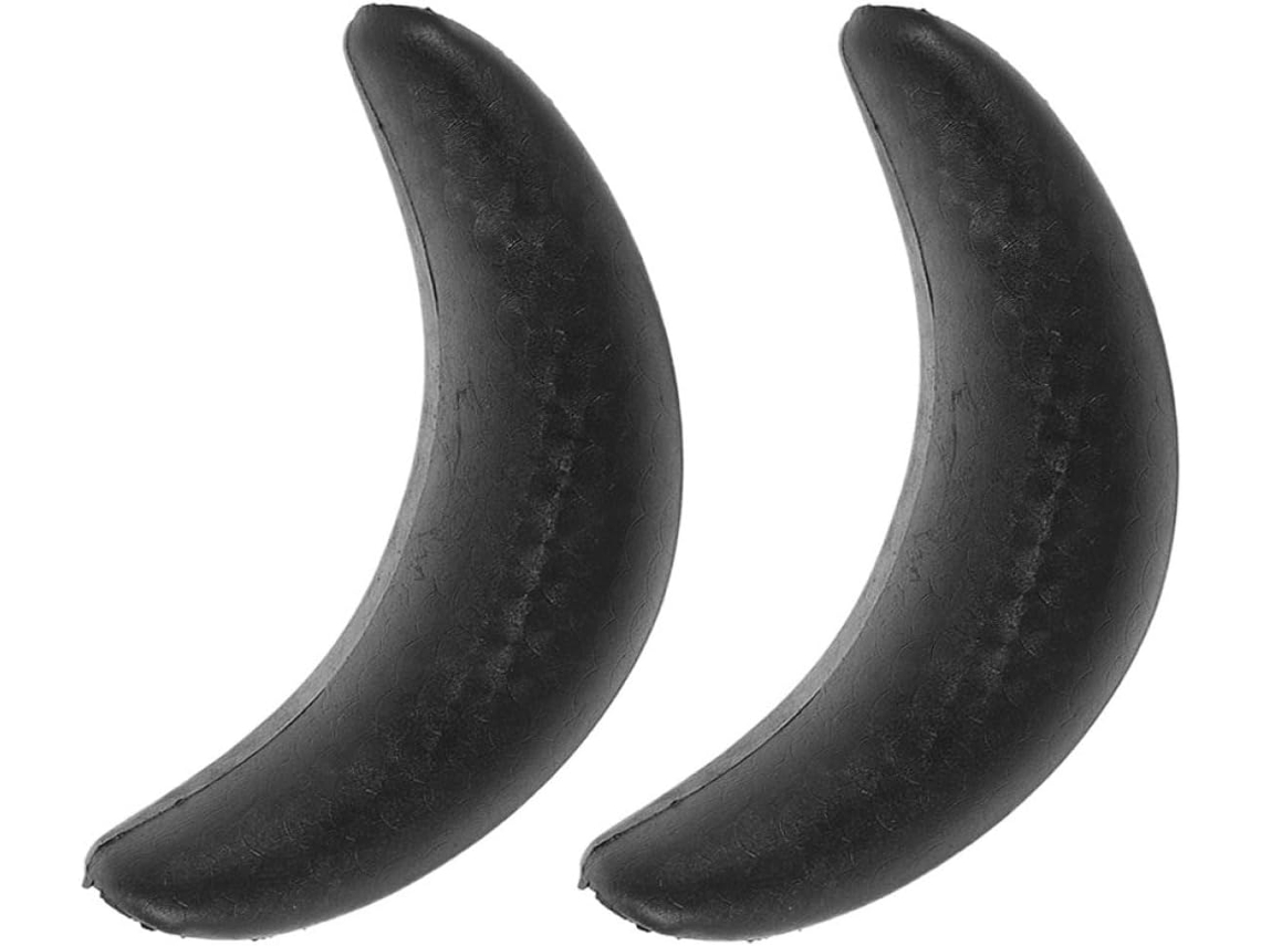 Juego de 2 cojines ergonómicos de goma negra CHABERLU