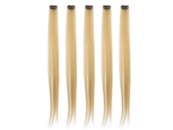 5pcs Extensiones De Pelo Recto De Color Con Clip Para Fiesta Y Disfraz