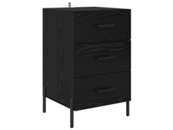Maison Exclusive - Armario De Noche Con Cajón Roble Negro 40 X 40 X 66 Cm