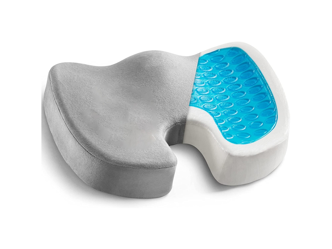 Cojín De Gel Para Asiento De Oficina, Alivia El Dolor De Ciática Y Coxis (gris) Digitallab