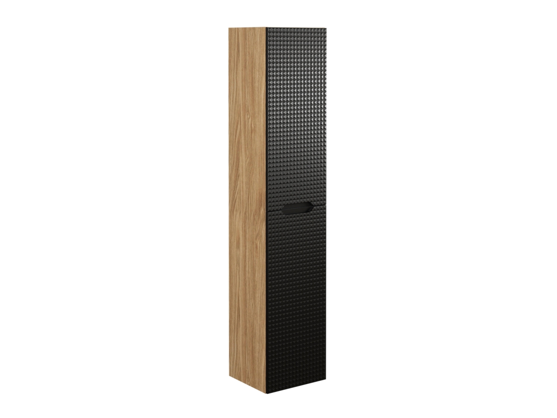 Armario Alto FURNLUX Luxor (Negro, Madera Contrachapada - 40X33X170 Cm)