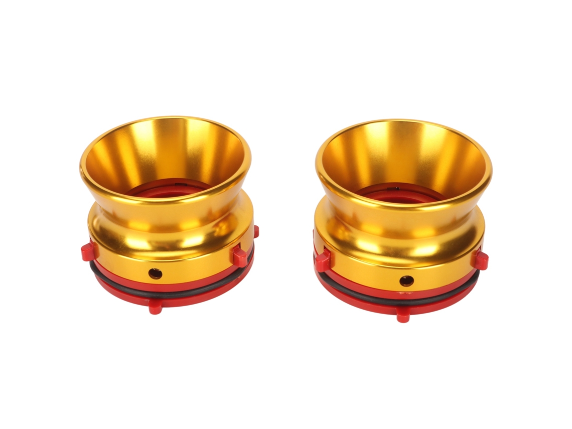 Adaptador De Concentrador Nab De 10 Pulgadas Para Grabadoras De Cinta De Carrete A Carrete Studer Revox Akai Teac, Aluminio Pulido, Acabado Dorado.