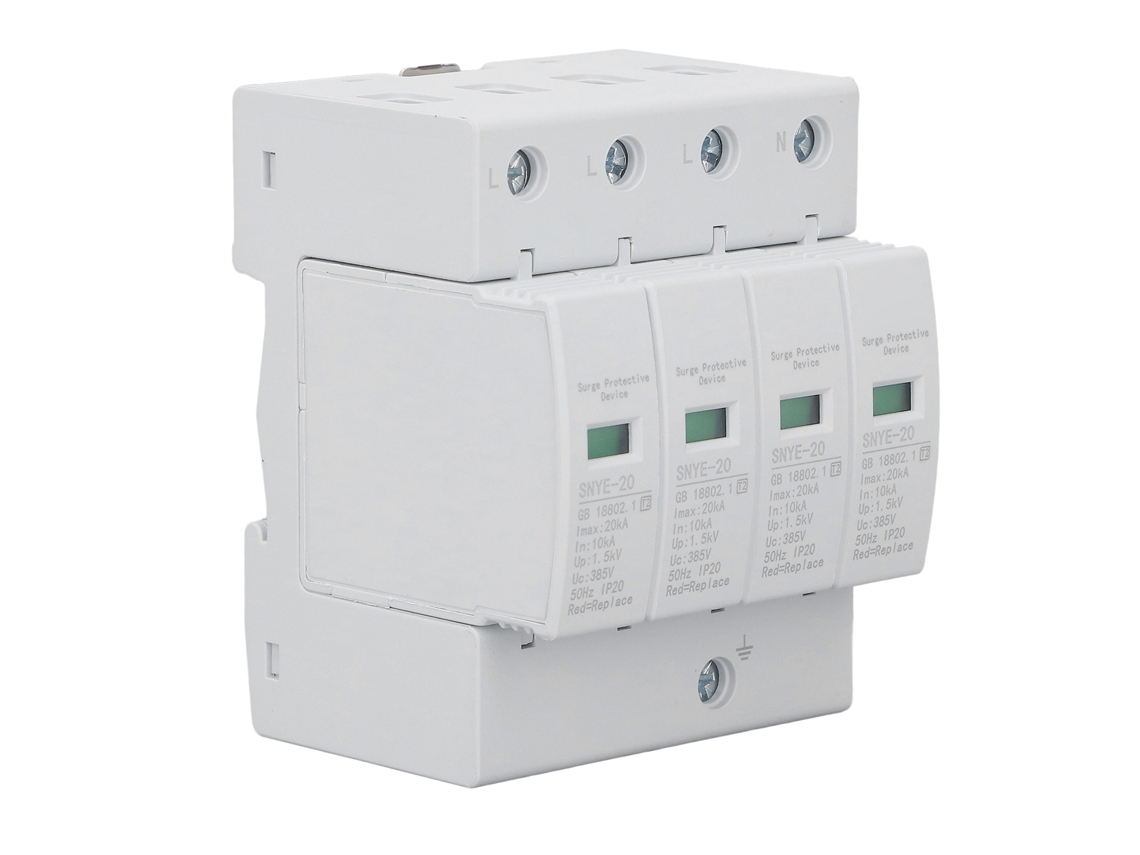 Protector Contra Sobretensiones De 20 Ka, Dispositivo De Protección Rápida, Gran Capacidad, 4 Pines, 385 V, Para Uso Residencial.