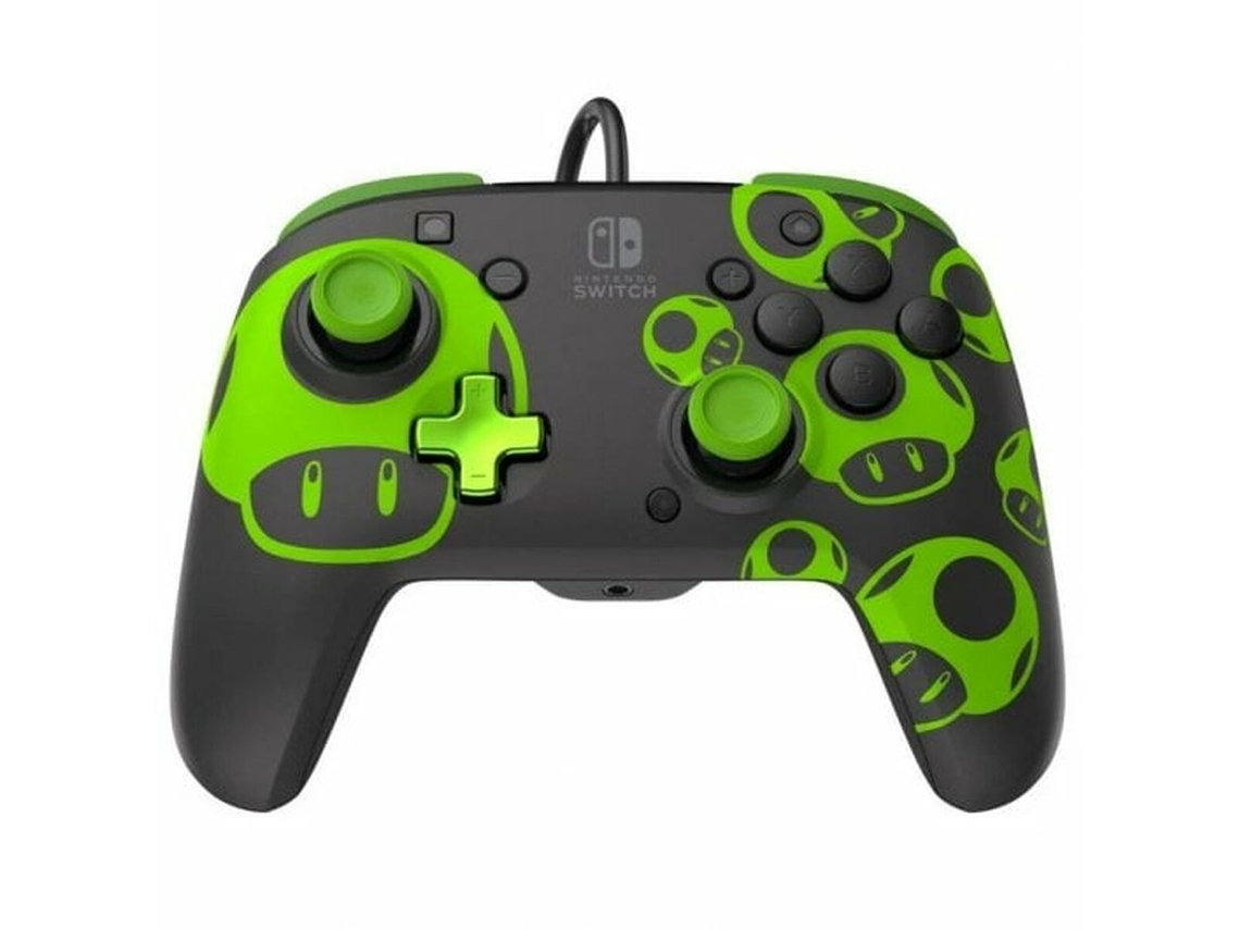 Mando PDP Rematch Gamepad 1Up Negro Verde Nintendo Switch