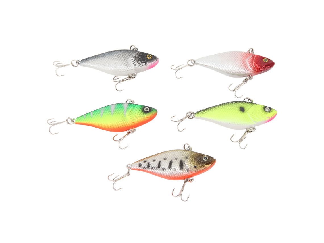 Kit De Señuelos Duros Para Pesca En Superficie Con Anzuelos Triples Para Agua Dulce Y Salada.