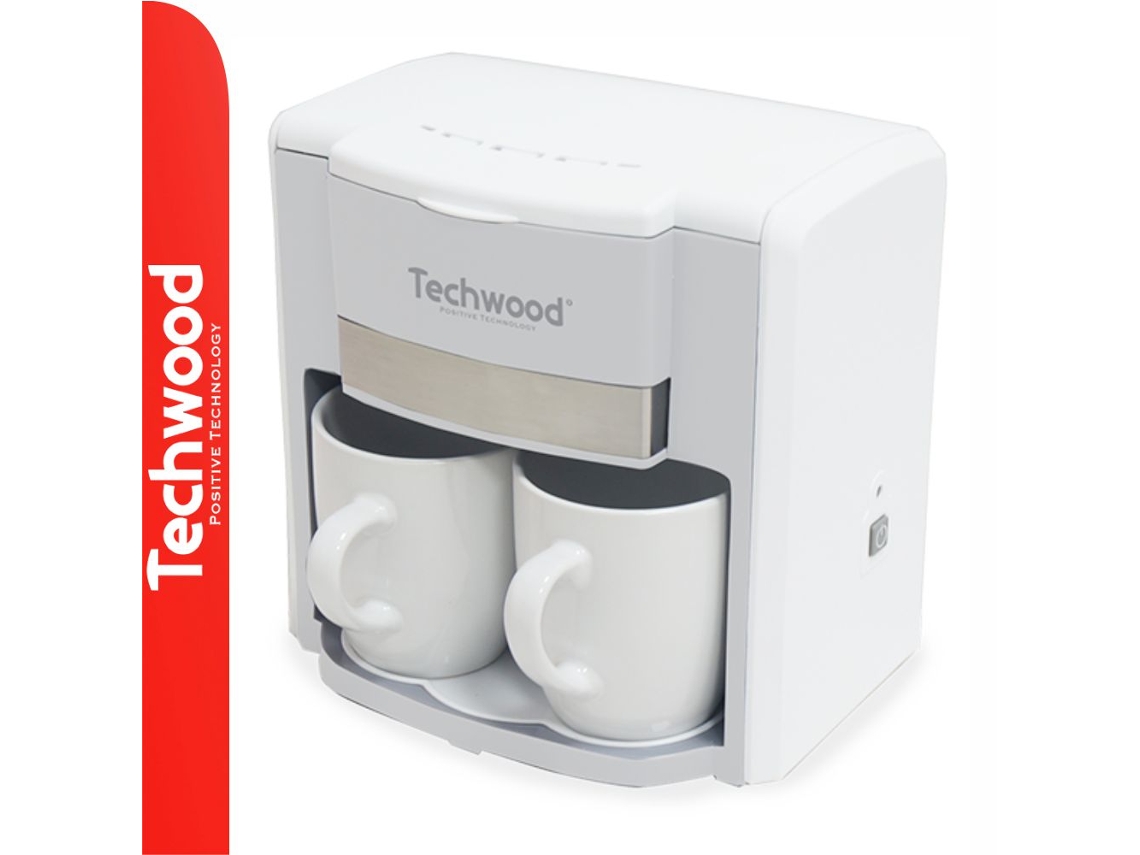 Cafetera eléctrica de 500 W con 2 tazas Techwood