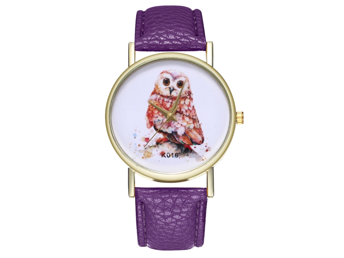 Reloj Deportivo Para Hombre De Cuero Artificial Con Movimiento De Cuarzo Zhoulianfa Morado