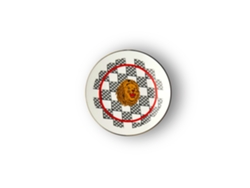 Porcelana Piattino Leone Bitossi