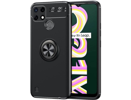 Funda y Protector de Pantalla Realme C21Y HFS-HOUSE Finger Negro