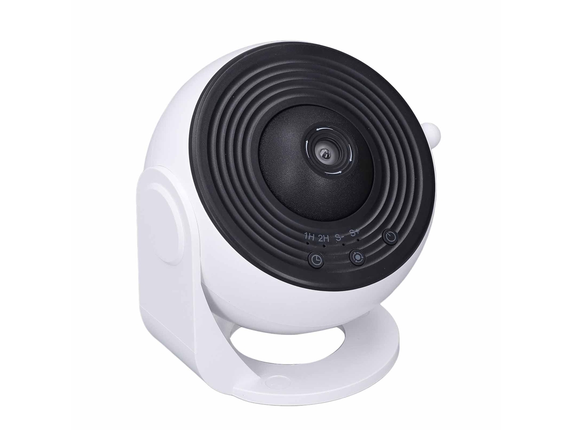 Monitor para bebés con cámara y audio HD 1080p, proyección de estrellas, visión nocturna y enchufe británico.