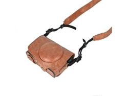Bolsa para cámara compatible con Canon Sx740 HS/Sx730/Sx720, funda protectora de piel sintética, bolsa para cámara digital con correa para el hombro Facpoet