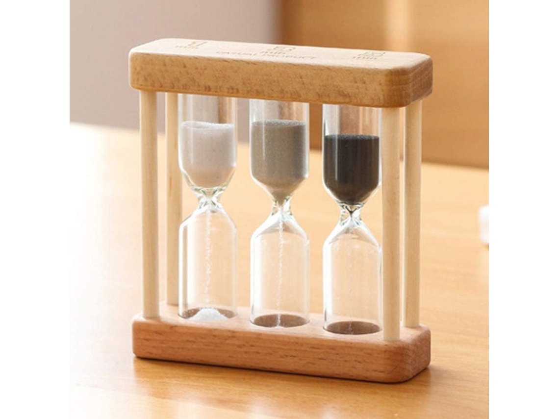 Reloj De Arena De Madera Creativo, 1/3/5 Minutos
