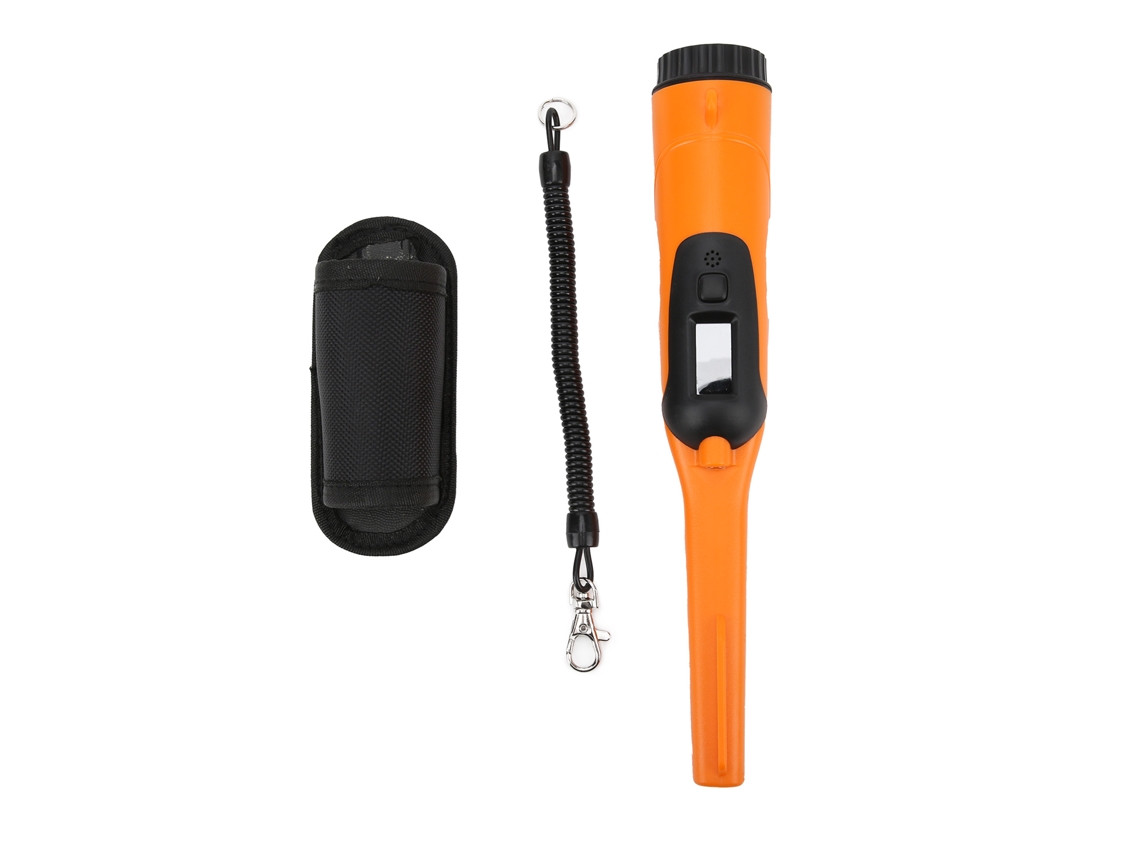 Detector De Metales Portátil Hs-09 Ip68 Resistente Al Agua Con Alarma Naranja Para Detección Subterránea Y De Objetos Pequeños.