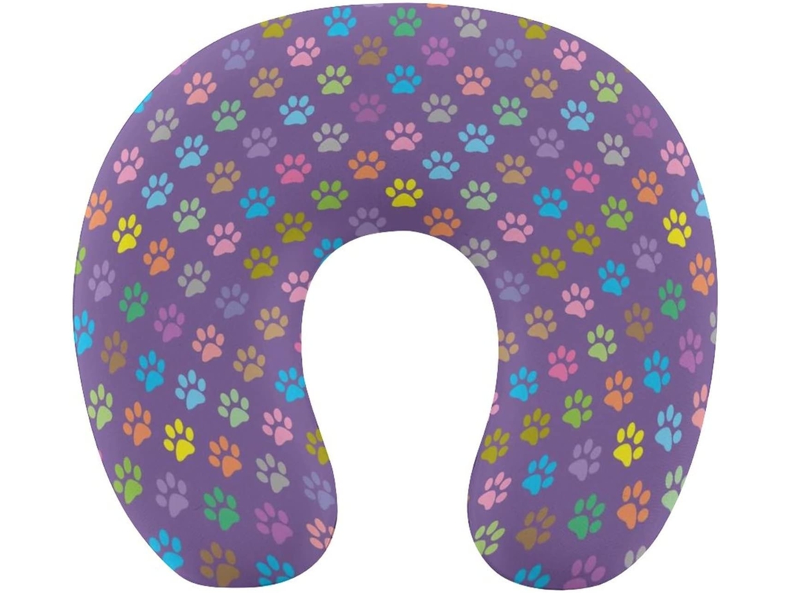 Almohada Viaje Coloridos Estampados Espuma Viscoelástica Viscoelástica Fácil Relajación Cómodos