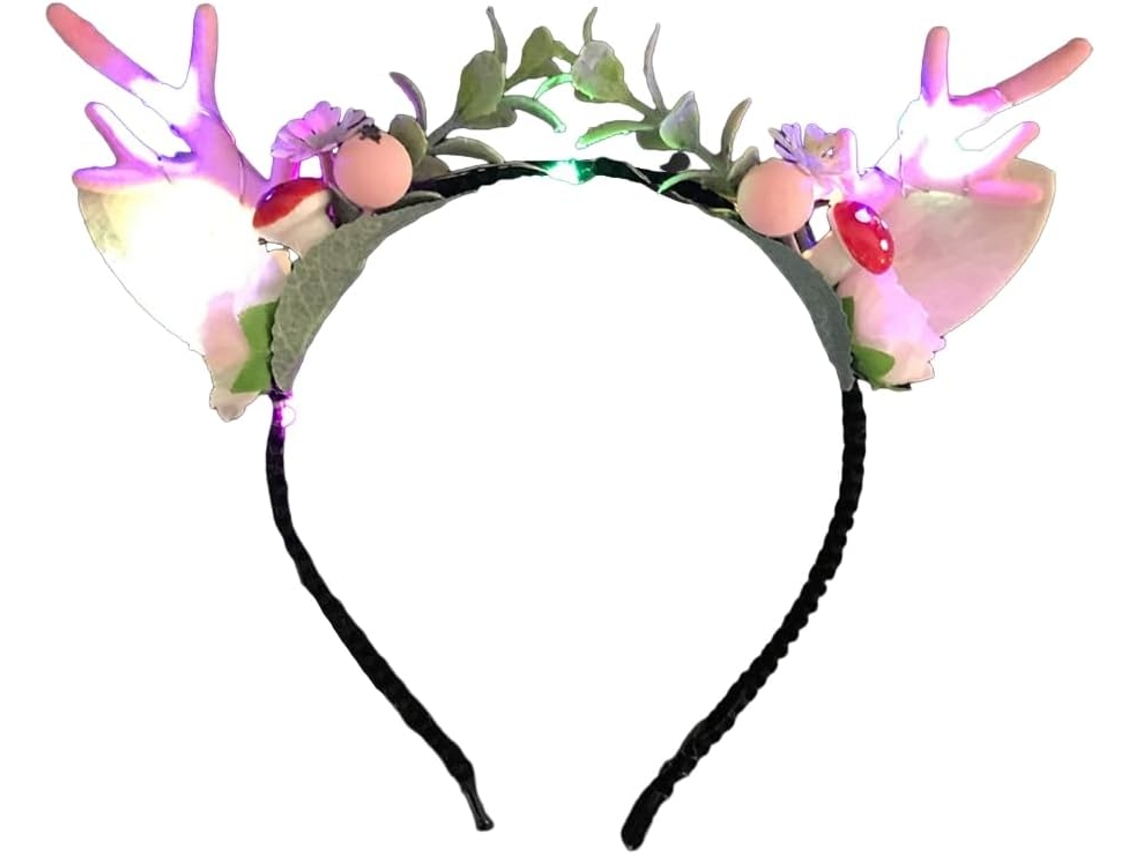 Diadema Led Con Forma De Cuernos De Ciervo Y Temática Navideña. Accesorios Para Fiestas, Decoraciones Navideñas Y Festivales.