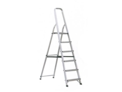 Escalera aluminio 6 peldaños hogar en131