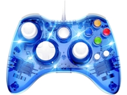 Controlador con Cable 360, Doble Vibración, para Juegos, Azul