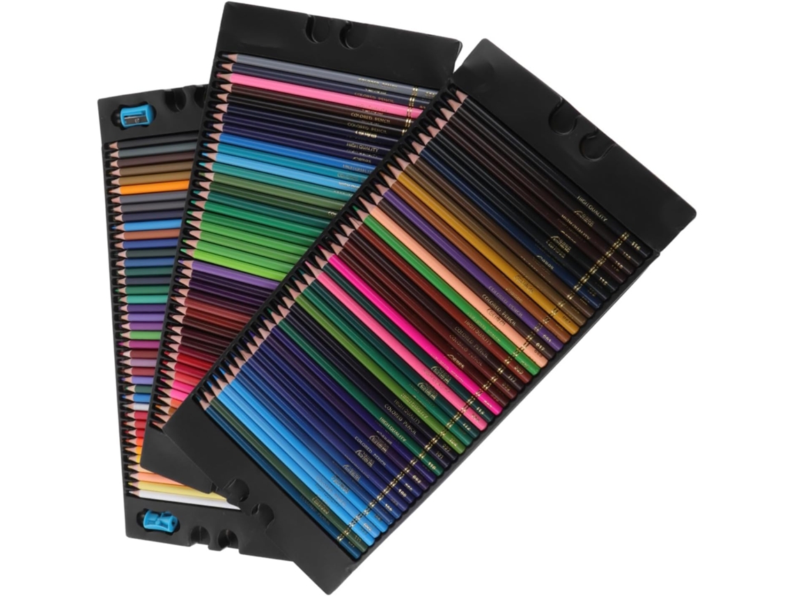 120 Lápices De Colores Al Óleo Con Estuche Transparente Para Dibujo (para Adultos)