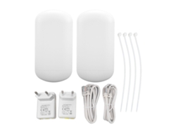 Ponte Sem Fio 5.8ghz Com Alcance 1.5km Ip65 Antena 8dbi Adaptador Poe 24v Para Celeiro Plugue Eu