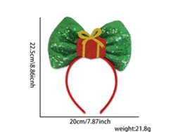 Diadema navideña con cuernos, accesorio navideño brillante, ideal para fiestas, cosplay y uso diario Aeuzwr (Estilo 36)