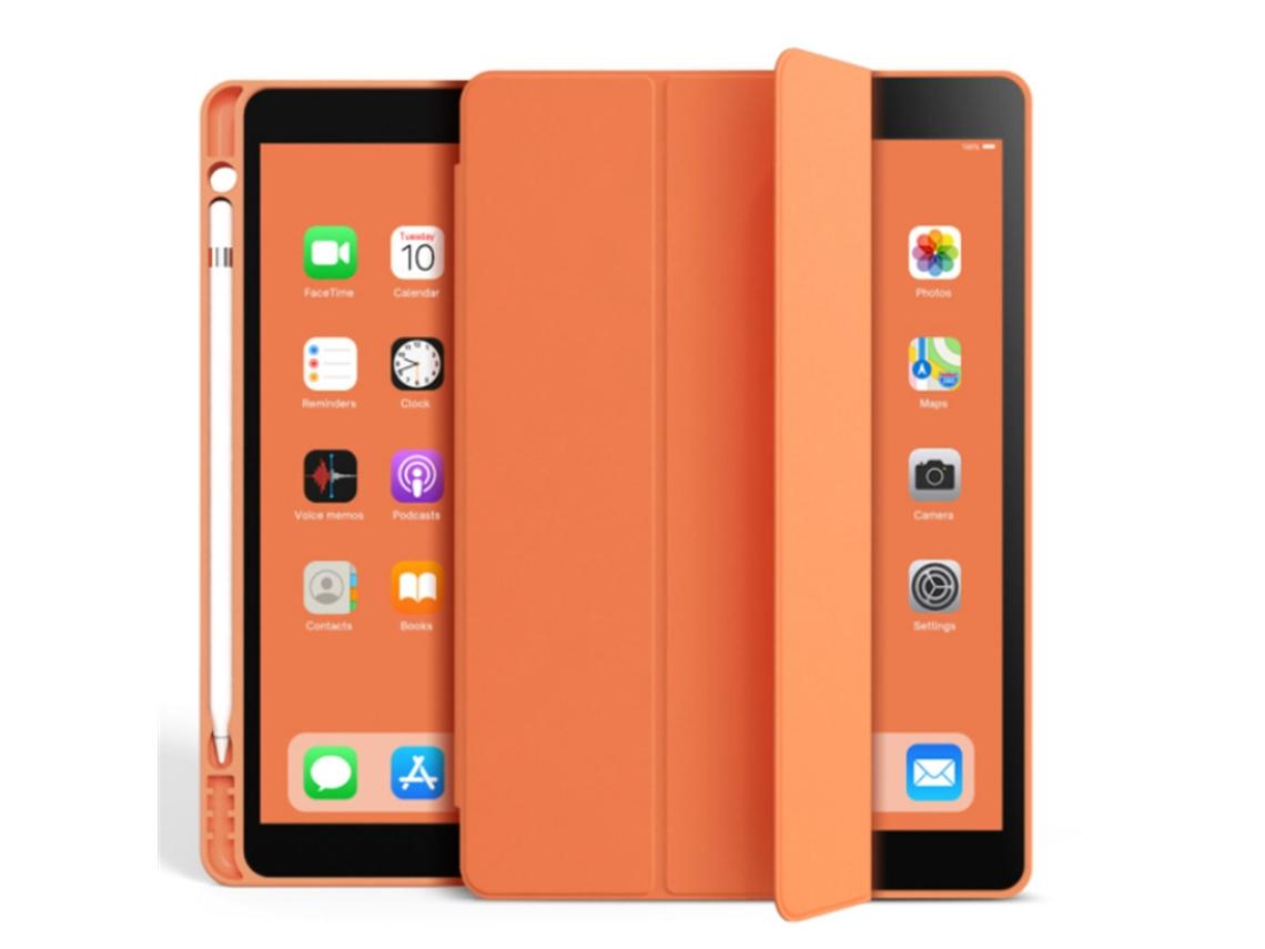 Capa Para Ipad Air 7 13 Polegadas Com Ranhura Para Caneta Em 3 Dobras Laranja