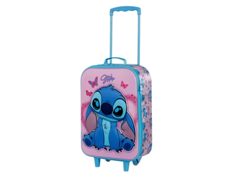 Lilo y Stitch Adorable Maleta Trolley Soft 3D, Rosa KARACTERMANIA