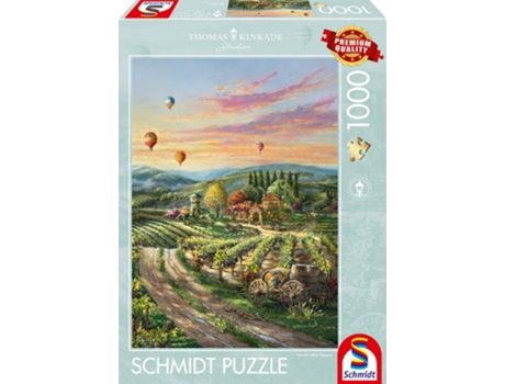 Puzzle SCHMIDT SPIELE Thomas Kinkade Studios: Peaceful Valley Vineyard rompecabezas 1000 pieza(s) Paisaje