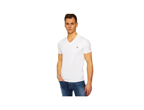 Camiseta para Hombre GUESS (XL - Blanco)