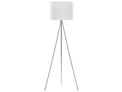 Lámpara de pie BELIANI Vistula de Metal Blanco 55x55x148